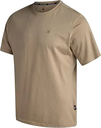 Spyder Men's T Shirt - Lightweight Cotton Blend Short Sleeve Athletic Jersey Shirts for Men for Training Running or Casual